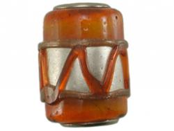 Pandora Style glas tube oranje